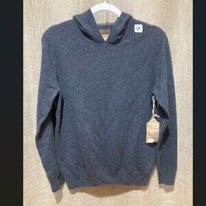 NEW Telluride Men’s Size S – 100% Extra Fine Merino Wool Hooded Sweater